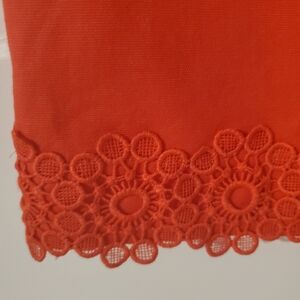 Talbots Red Skirt Embellishments Size 10